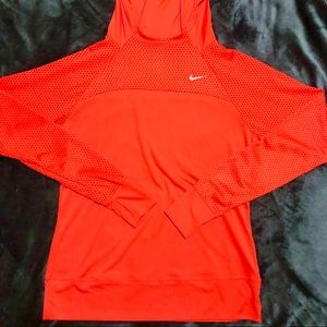 Red Nike DRI-FIT Hoodie